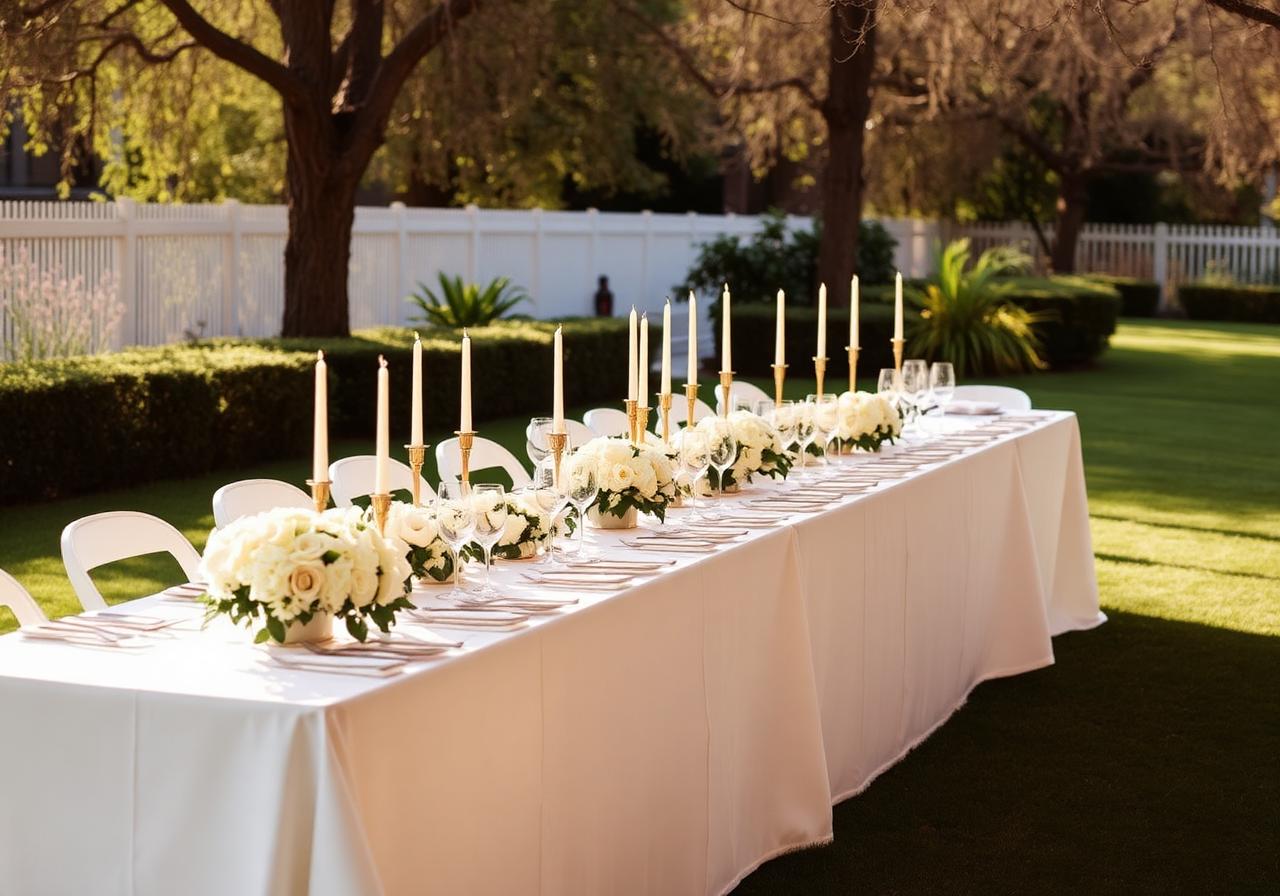 Boda elegante al aire libre